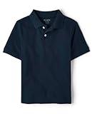 The Children's Place boys Short Sleeve Pique School Uniform Polo Shirt, Nautico, Large US