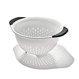 OXO Good Grips 3 QT Plastic Colander, White