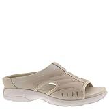 Easy Spirit Women's Traciee2A Flat Sandal, Grey 031, 9 Narrow