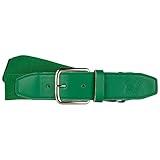 CHAMPRO Boys' Baseball Belt with Leather Tab, Kelly Green, Youth