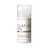 Olaplex No. 6 Bond Smoother, Leave-In Styling Hair Cream Treatment, Smooths, Conditions, & Strengthens, Frizz Control for Up to 72 Hours, For All Hair Types, 3.3 fl oz