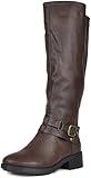 DREAM PAIRS Women's Uncle Brown Knee High Motorcycle Riding Winter Boots Size 8.5 M US