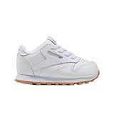 Reebok Baby Classic Leather Sneaker, FTWR White/FTWR White Rubber gum-02, 4.5 US Unisex Infant