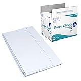 Dynarex 8121 Drape Sheet, 2-Ply Tissue, Soft and Breathable Medical Drapes, Provides Protection and Privacy, Used by Physicians, Veterinarians, and Tattoo Artists, 40" x 48", White, Pack of 100