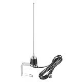 2 Meter & 70cm UHF VHF Dual Band 144/430MHz NMO Mount Antenna with 16.5 FT UHF PL259 Male Plug Kit for Trunk Vehicle Car Mobile Radio Transceiver Two Way Radio, Eifagur