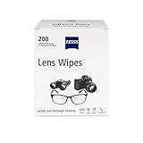 ZEISS Pre-Moistened Lens Cleaning Wipes, 200 Count