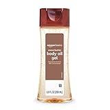 Amazon Basics Body Oil Gel with Cocoa Butter, Paraben Free, 6.8 Fl Oz (Pack of 1) (Previously Solimo)