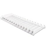 NEXTLEVEL FIT 15-Pack Spring Loaded Shelf Pushers Kit for Gondola Shelves | 3FT, 12in Long for 29-38 Oz Products | Retail Shelf Organizers.