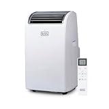BLACK+DECKER Smart Portable Air Conditioner with Heat, 14,000 BTU Cooling, 12,000 BTU Heating for Rooms up to 700 Sq. Ft., Follow Me Remote, BPACT14HWT, White