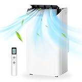 Kamlam 14000 Btu Portable Air Conditioner, 3-IN-1 Free Standing Cooling Portable AC Unit with Fan & Dehumidifier Function, Remote Control & 24H Timer, Quiet Sleep Mode, Windows Kit Included