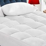 CYMULA Queen Mattress Topper for Back Pain - Extra Thick Cooling Mattress Pad Cover for Queen Size Bed - Soft Mattress Protector Pillow Top with 8-21 Inch Deep Pocket 3D Snow Down Alternative Fill