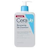 CeraVe Renewing Salicylic Acid Cleanser, Formulated With Hyaluronic Acid, Niacinamide, & Ceramides, Gentle BHA Exfoliating Face Wash Smooths & Softens Skin, Non Comedogenic & Fragrance Free, 16 Ounce