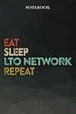 Lto Network Boyfriend Gifts from Girlfriend - Eat Sleep Lto Network Repeat: Funny Gift Idea for Year Anniversary, Valentines Day, Cute Presents, 1, Birthday - Lined Journal Notebook Planner,Budget