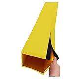 MZZKFC 5ft Square Basketball Pole Padding, All-Weather Pole Padding Wrap Detachable, Gym Equipment Column Crash for Sports Stadiums and Fitness Centers(Yellow H 5ft,4x4 Inch)