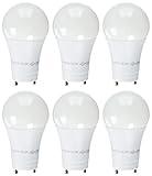 TCP LED10A19GUDOD27K6 LED GU24 60 Watt Equivalent | Light Bulbs, A19 Shape, Soft White, 6 Count