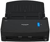 ScanSnap iX1400 High-Speed Simple One-Touch Button Color Document, Photo & Receipt Scanner with Auto Document Feeder for Mac or PC, Black