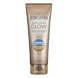 Jergens Natural Glow +Firming Self Tanner Body Lotion, Fair to Medium Skin Tone, Sunless Tanning Moisturizer with Collagen and Elastin. Helps to Visibly Reduce Cellulite, 7.5 Fl Oz