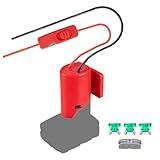 Crtbelfy Upgraded Battery Adapter Compatible for Milwaukee M12 12V Battery Adapter All-in-one Design of The Fuse and Switch Power Wheel Adapter Compatible for Milwaukee M12 Converter Kit 14 Gauge