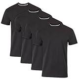 Hanes Ultimate Men's Fresh Iq Slim Fit Crew Undershirt, 4 Count (Pack of 1)