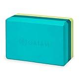 Gaiam Yoga Block - Supportive Latex-Free Eva Foam - Soft Non-Slip Surface With Beveled Edges For Yoga, Pilates, Meditation - Yoga Accessories For Stability, Balance, Deepen Stretches (Teal Tonal)