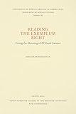 Reading the Exemplum Right: Fixing the Meaning of El Conde Lucanor (North Carolina Studies in the Romance Languages and Literatures, 289)