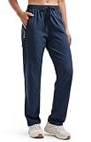 Libin Women's Cargo Hiking Pants 29" Summer Casual Work Safari Rain Pants Athletic Track Active Joggers, Navy L
