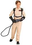 Fun Costumes Kid's Ghostbusters Costume with Proton Pack Accessory, Jumpsuit, Officially Licensed Outfit for Halloween - XX-Large - Beige