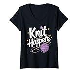 Womens Knit Happens V-Neck T-Shirt