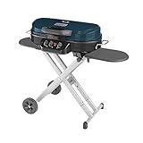 Coleman Gas Grill Portable Propane Grill RoadTrip 285 Standup Grill, Blue