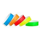 500 WristCo Tyvek Wristbands for Events – 500 Count, 5-Color Variety Pack – Tamper-Proof Design Prevents Reuse – Premium-Grade Bracelets for Hospital & Medical ID, Party, VIP Identification