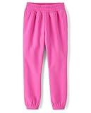 The Children's Place Girls' Knit Active Sweatpants, Pink Summer