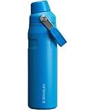 Stanley IceFlow Fast Flow Water Bottle 24 OZ | Angled Spout Lid | Lightweight & Leakproof for Travel & Gym | Insulated Stainless Steel | BPA-Free | Azure