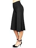 MBJ WB876 Womens Knit Culottes Pants M Black