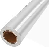 JOYIT 100 ft Clear Cellophane Wrap Roll (31.5 in x 100 ft) - 3 Mil Thicken Cellophane Roll, Clear Cellophane Bags Large, Clear Wrapping Paper for Flower Gift Baskets Wrap (31.5" fold into 16")