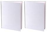 Ashley Productions ASH10700 Hardcover Blank Book, 6" Wide, 8" Length, White (Twо Pаck)