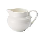 Portmeirion Sophie Conran 10 Fl. Oz. Cream Jug | White Small Creamer Pitcher | Made from Fine Porcelain | Dishwasher and Microwave Safe | Perfect for Coffee and Milk