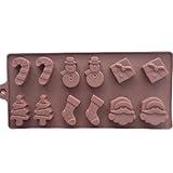 Christmas Decorations Fondant Chocolate Baking Mould Tool Holiday Decor Ornaments Decorations for Home Office Party