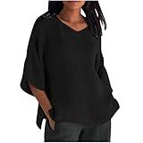 Linen Shirts for Women Day+Prime+Deals+Today+Big+Spring+Deals+2025+Sale+Lightning+Deals+of+Today+Prime+Deals+of+The+Day+Clearance+amaon Linen Shirts for Women Round Neck Tshirts a-Black Large