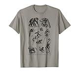 Vintage Monkeys Apes Chimpanzee Primates Evolution Biology T-Shirt