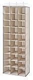 Whitmor 30 Section Hanging Shoe Shelves, Tan
