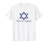 Never Again Jewish Holocaust Star of David T-Shirt T-Shirt