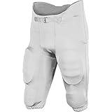 CHAMPRO Boys' Terminator 2 Integrated Youth Football Pants with Built-in Pads, White, Large