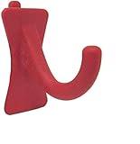 Greenleaf Industries PegPro® J Hooks Kit for Standard “Wood Fiber” pegboard – Durable Plastic Pegboard Hooks - for Garage, Kitchen, Craft Room, and More (J Hook - 24 Pack, Red)