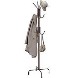 Simple Houseware Standing Coat and Hat Hanger Organizer Rack, Bronze