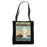 Yellowstone National Park US Vintage USA Wyoming Parks Gift Tote Bag