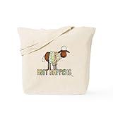 CafePress Knit Happens Tote Bag Natural Canvas Tote Bag, Reusable Shopping Bag