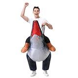 AGCOAH Adult Half Wear Inflatable Costume Funny Dress up for Halloween Christmas Holiday Party Mosasauridae
