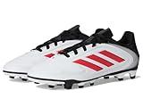 adidas Copa Pure 3 Club Firm Multi Ground Sneaker, White/Lucid Red/Black, 1.5 US Unisex Little Kid