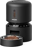 PETLIBRO Automatic Cat Feeder, Automatic Dog Food Dispenser with Freshness Preservation, Timed Pet Feeders for Dry Food, Up to 50 Portions 6 Meals Per Day, Granary Black