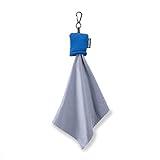 Carson Stuff-It Microfiber Lens Cloth Cleaning System for Eyeglasses, Smartphones, Tablets, Optics Lenses, Cameras and More, 6.25'' x 6.25'' - Blue (SN-40BUAM)
